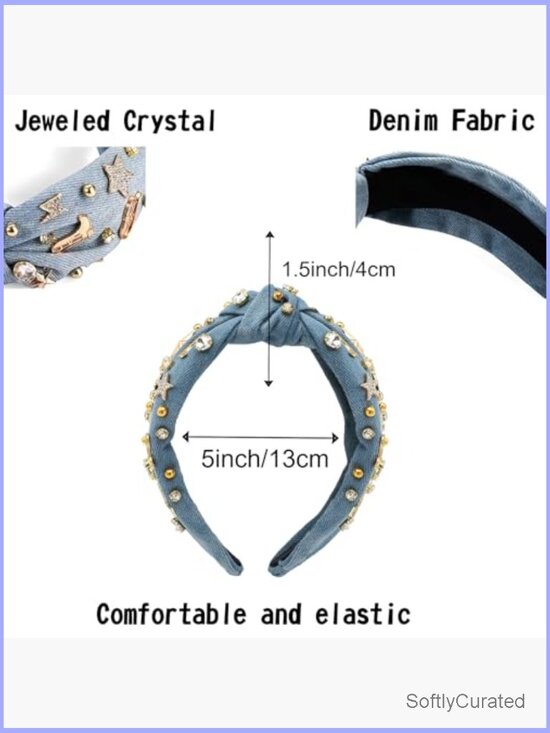 Cowgirl Knot Headband with Crystal Accents – Western Style Hair Accessory